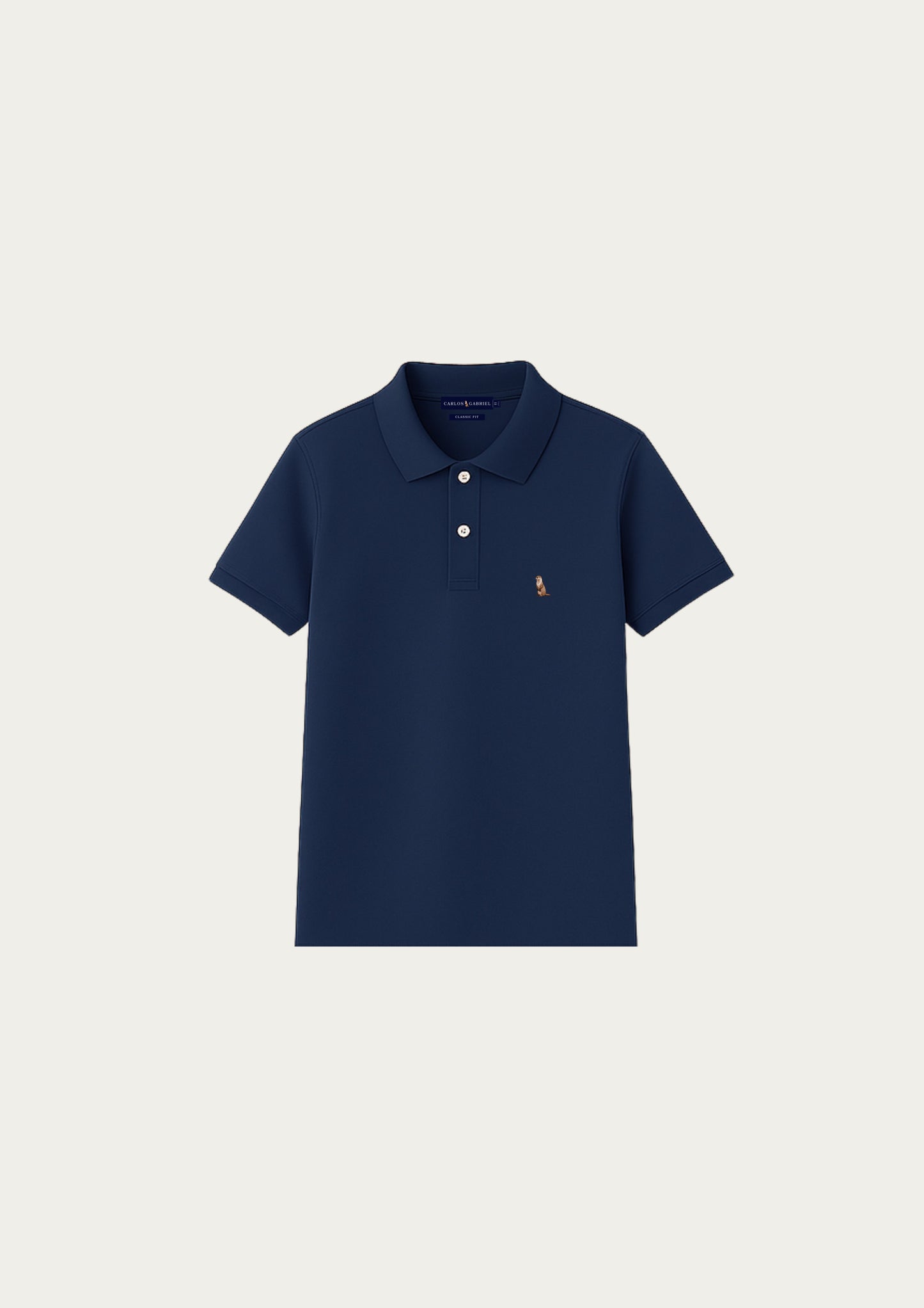 Navy Classic Fit Men's Cotton Polo