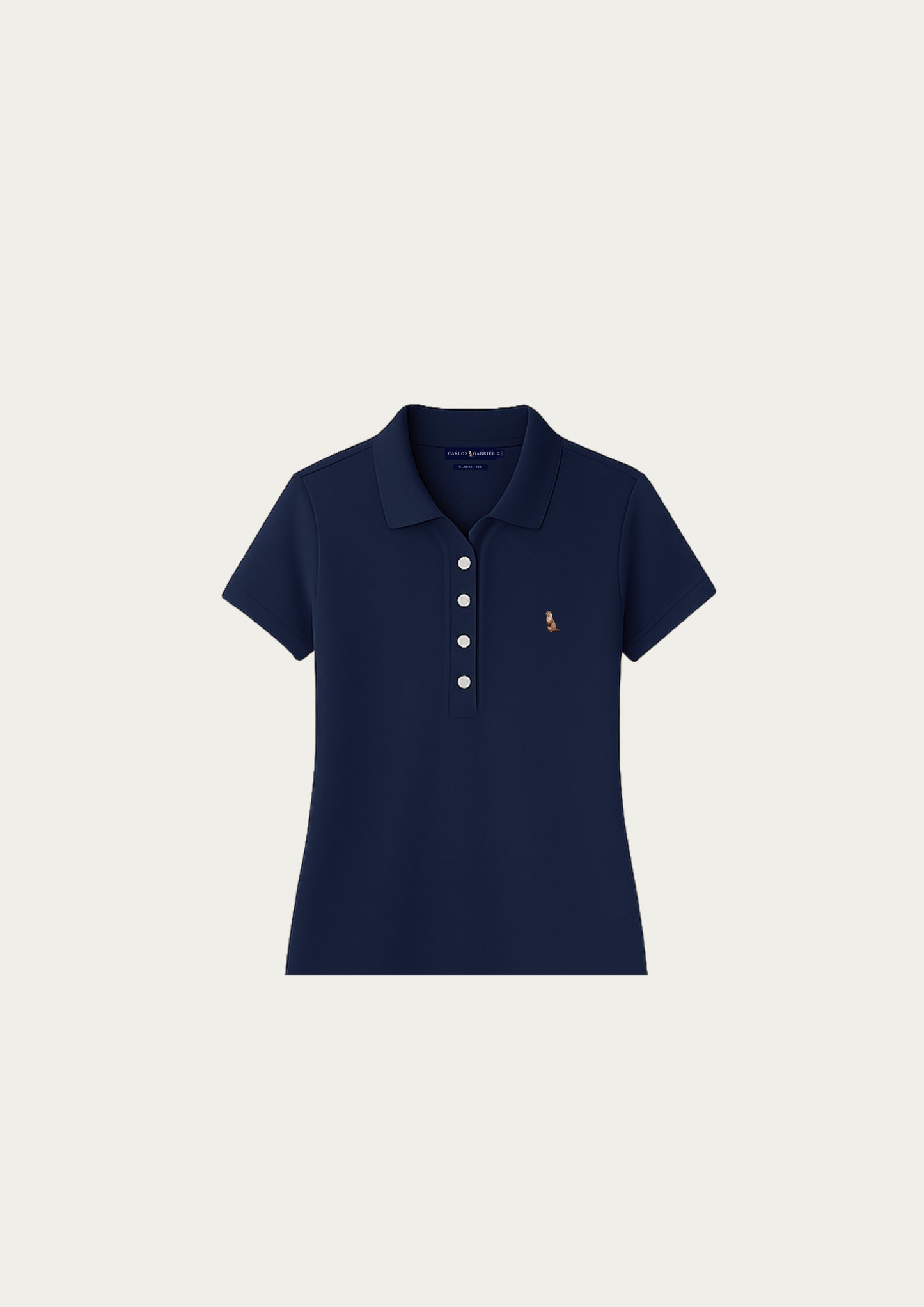 Navy Classic Fit Women's Cotton Polo